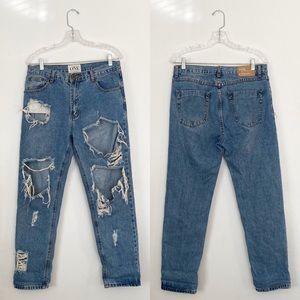 One X One Teaspoon Super Baggy Super Distressed J… - image 1